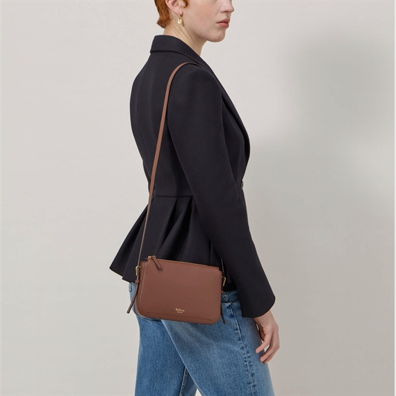 Mulberry Clovelly Pouch Bright Oak Micro Classic Grain